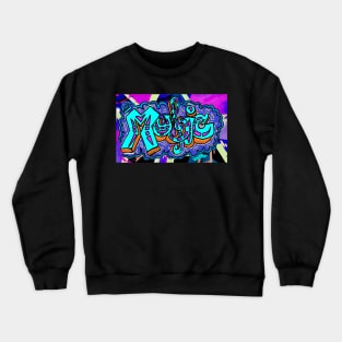 Music Spray Art Crewneck Sweatshirt